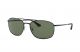 Ray Ban 0RB3654 002/71 60 BLACK DARK GREEN Metal Man